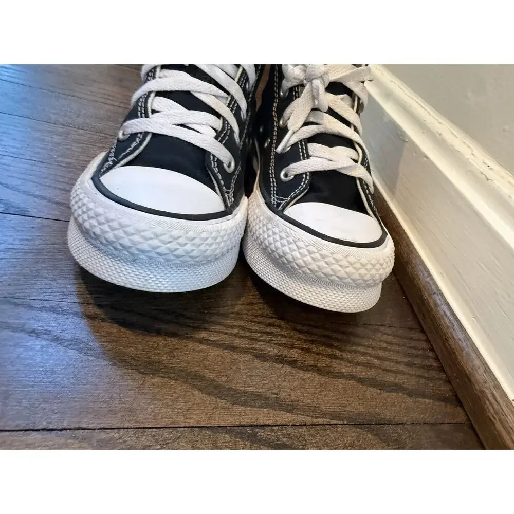 Converse Chuck Taylor All Star High Top Sneakers Wedge Black Sz 1.5 Youth Unisex